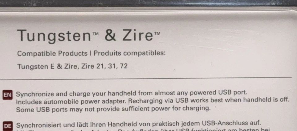 PalmOne Mobility Kit Tungsten E & Zire 21 31 72 Handhelds (P10960U) Sync Charge - Image 3 of 4