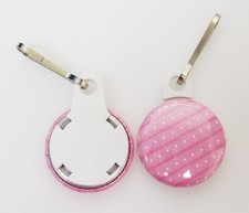 1" White Versa Back Zipper Pulls Button Parts 1 Inch - 250 FREE SHIPPING