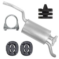 EndschalldäMpfer Auspuff Endtopf Mercedes 200D 230 250D W124 C124 2.0D 2.0I 2.5D