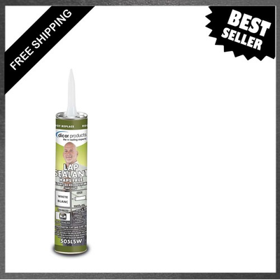#ad #ad Dicor EPDM Lap Sealant White 10.3 Fl Oz Flexible Waterproof Roofing Repair $25.98