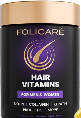 FOLICARE Hair Vitamins for Hair Growth ~ Hair, Skin, Nails ~ Collagen & More!