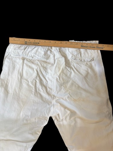 Vintage 50s Men’s Pants Off White Sanforized Sail Cloth Cotton 32x27 1950s True - Picture 4 of 7
