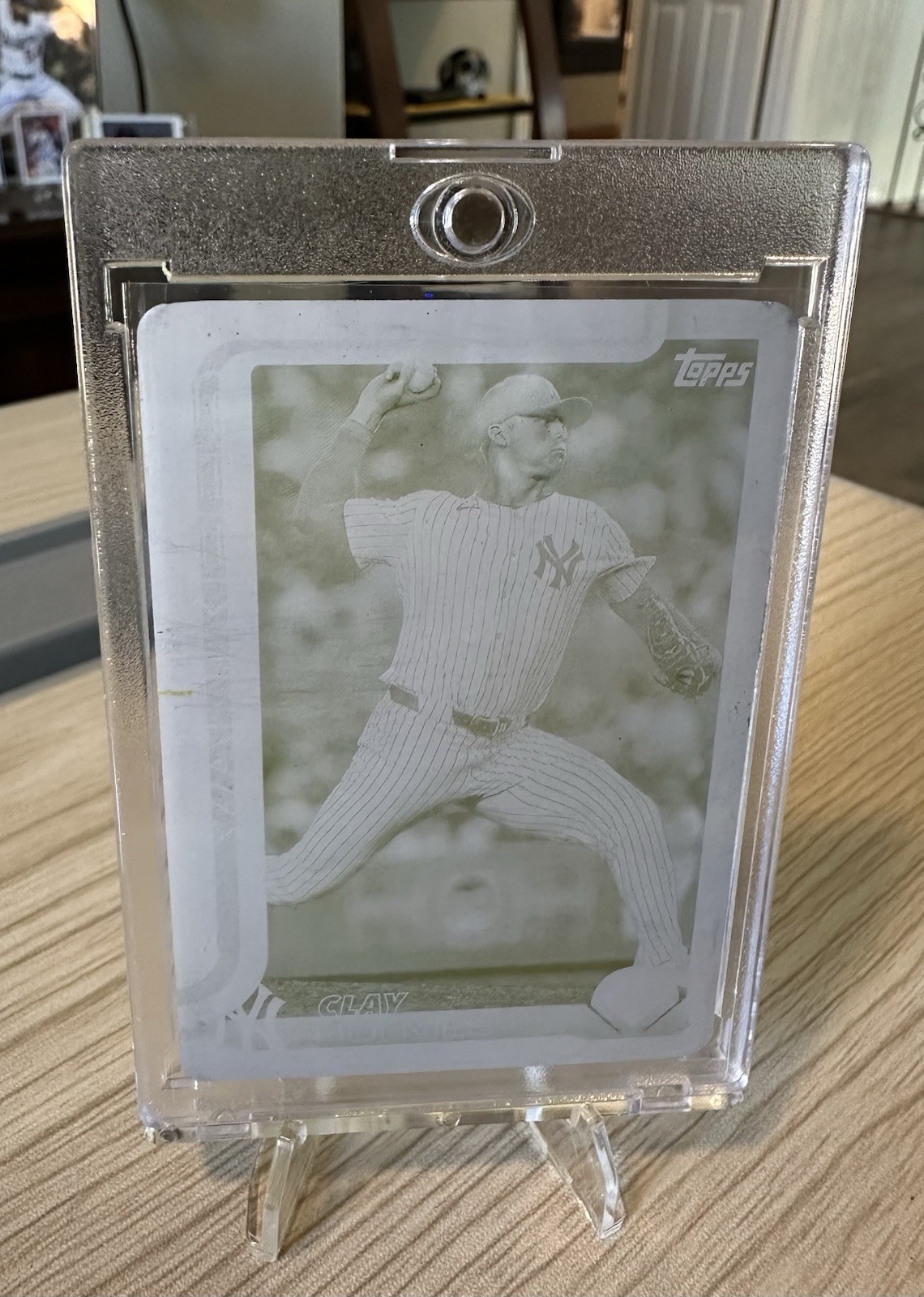 🔥🔥2025 Topps Series One Yellow Printing Plate  Clay Holmes NY Yankees 1/1 🔥🔥