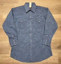 Vintage Panhandle Slim Pearl Snap Shirt Sz M/L 16-32 Western Fleck Patterned NWT