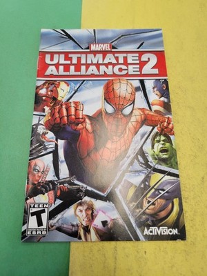 Marvel Ultimate Alliance 2 PS2 PlayStation 2 Instruction Manual Only