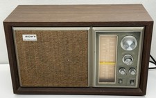Vintage Sony ICF-9550W High Fidelity Sound AM/FM Table Radio Wood WORKS READ