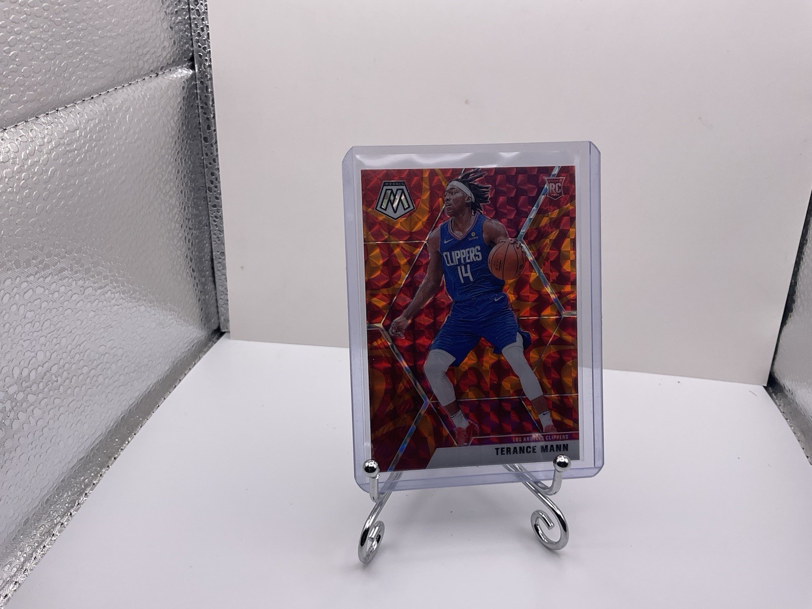 2019-20 Panini Mosaic - Rookies Terance Mann #246 Reactive Orange Prizm (RC)