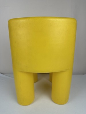 Vintage Little Tikes Yellow Child Size Chair Sturdy Plastic Chunky