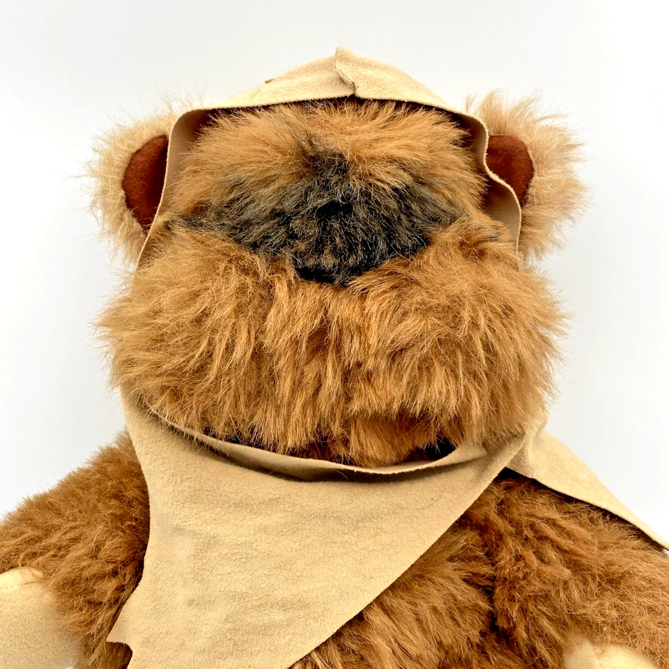 Muñeca de peluche de colección Wicket the Ewok 15" con capucha - 1983 Kenner Star Wars ROTJ B28 Foto 2 de 4
