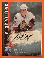2007-08 Upper Deck Be a Player Chris Neil Signatures Auto #S-CN Hockey Senators