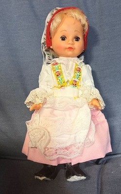 Hami Handmade Czech Republic Folklore Doll in Traditional Costume