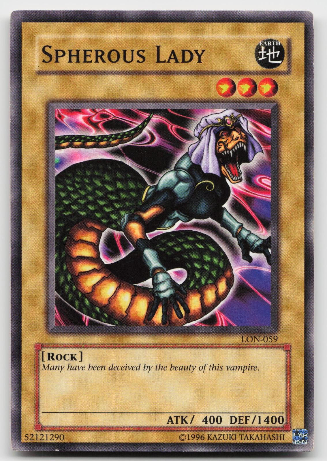 Spherous Lady LON-059 Labyrinth of Nightmare Yu-Gi-Oh Unlimited LP