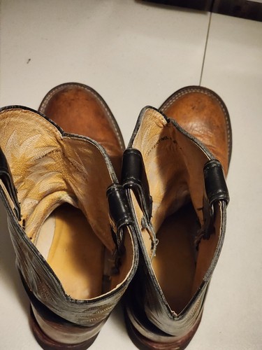 Mens Justin 5014 Tekno Crepe Cowboy Boots Smooth Ostrich Size 9 - Picture 7 of 9