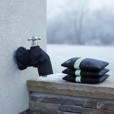 Reflective Spigot Cover for Winter - 4PCS Durable and Reusable Faucet Insulation