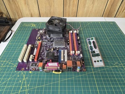 Gateway E-2160D (945GT-GB V 1.1) Motherboard W/ E6420 Cpu, Heatsink, Fan, IO.