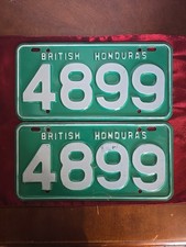 VERY RARE RARE RARE PAIR 2 Early 60s British Honduras Before Belize 1973 NICE
