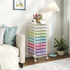 Drawer Rolling Cart, Storage Cart wirh Removable Drawers, Multipurpose Organizer