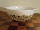 Pyrex Vintage Spring Blossom Green Cinderella 443 Mixing Bowl 2.5 Qt Crazy Daisy