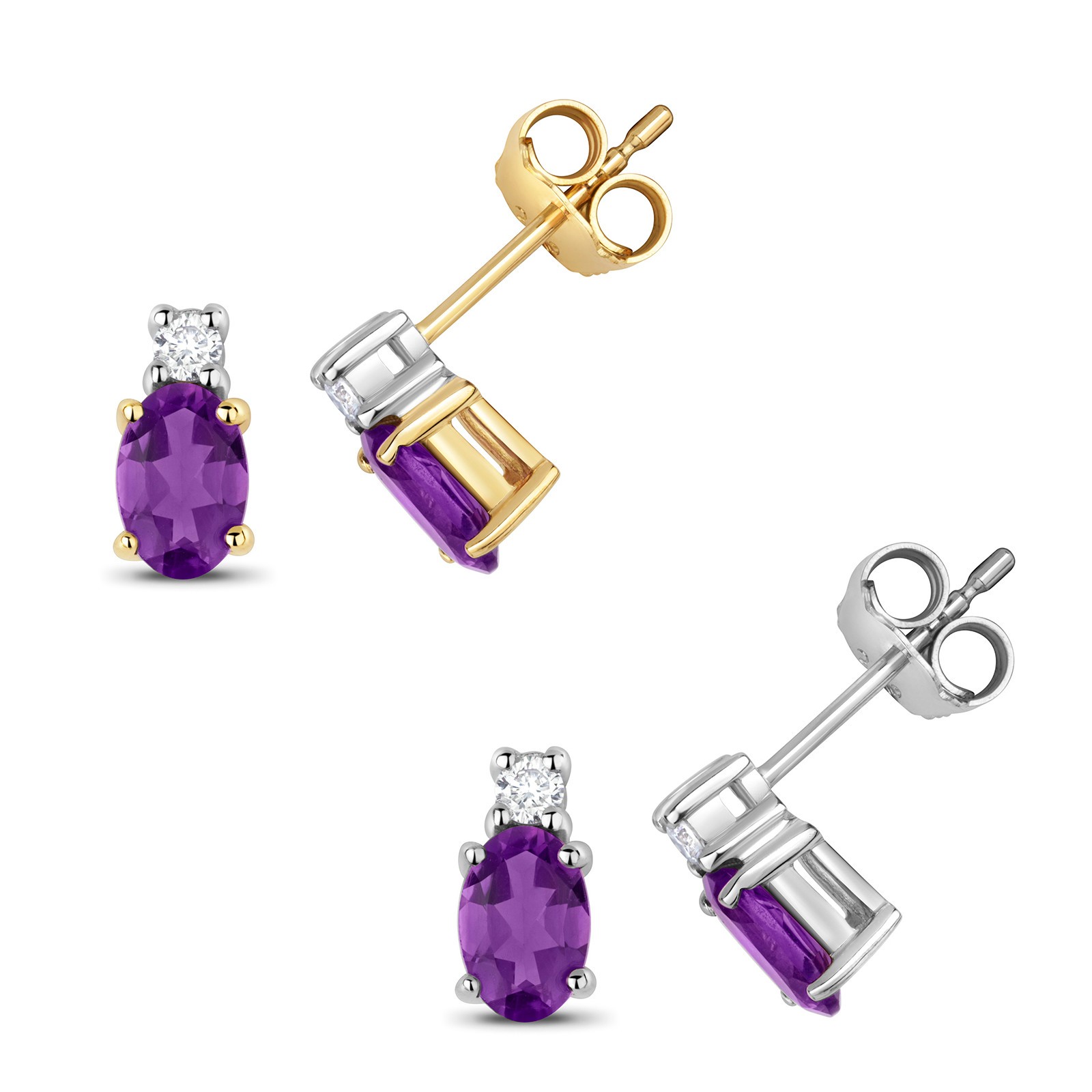 Boucles d'oreilles or jaune et diamant pour illuminer vos tenues