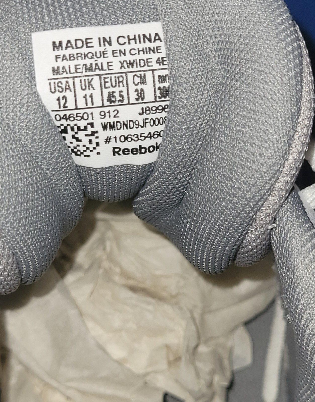  REEBOK DMX Max Mania 4 E X-wide Men's  Walking Shoes  White  Size 12  NWB thumbnail 2