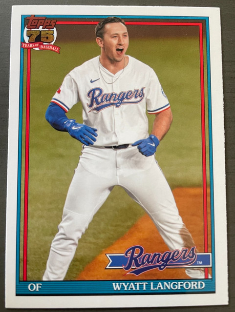 2026 Topps Series 2 Wyatt Langford 1991 Topps #91B2-48 Texas Rangers