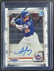 FRANCISCO ALVAREZ 2020 BOWMAN CHROME #CPA-FA AUTO 1ST PROSPECT METS