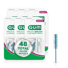 "NEW Proxabrush Go Betweens Wide Dental Brush Refills 8 Count Pack of 6 "