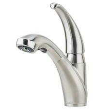 Miseno MK036 PureSteel 1.8 GPM Pull-Out Kitchen Faucet - Brushed Stainless