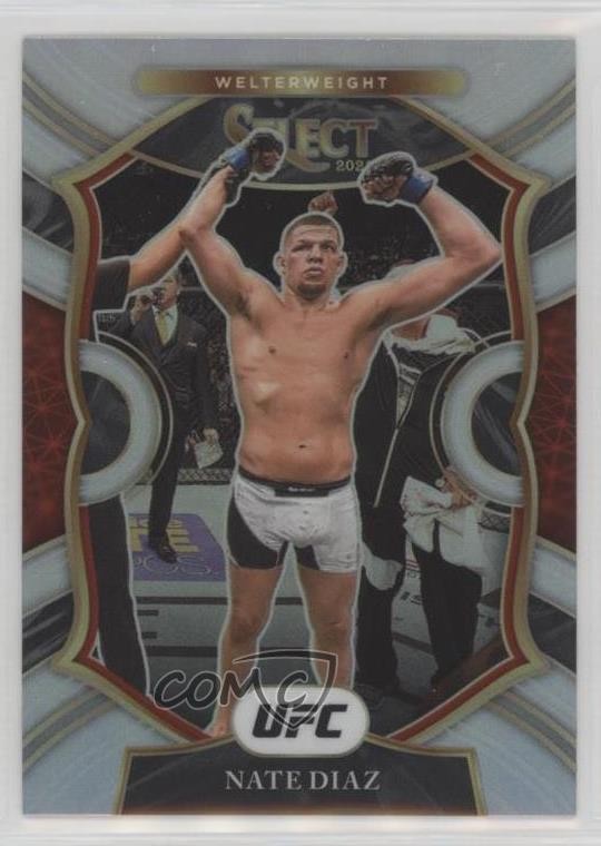 2021 Panini Select UFC Concourse Silver Prizm Nate Diaz #39 18f3
