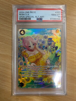 Rebecca (OP05-091 SR) PSA 10 - One Piece Card Game ENGLISH Rebecca (OP05-091 SR) PSA 10 - One Piece Card Game ENGLISH