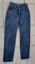 Vtg 80's Blaze Women's Black Denim Western High Waist Mom Jeans Size 7/27 1/2