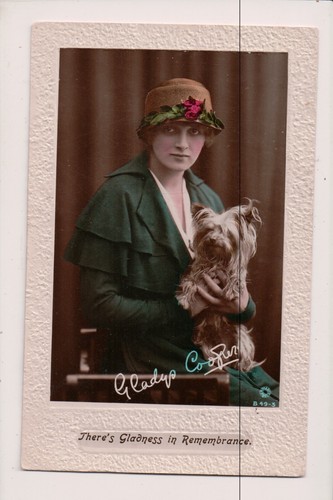 Vintage Postcard Dame Gladys Cooper English actress of Stage TV & Films - 第 1/2 張圖片
