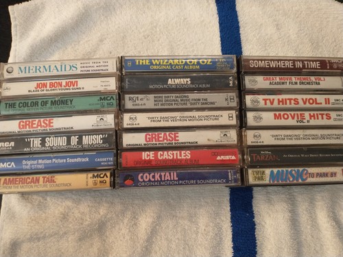 Lot Of 21 Soundtrack Cassettes. Movie Music, Movie Score.