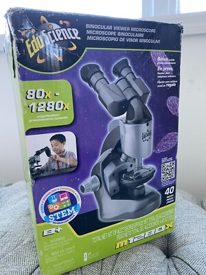 Edu Science 80x-1280x Binocular Microscope