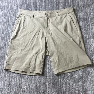 Rhone Shorts Mens 34 Beige Khaki Commuter 9” Inseam Chino Casual Mens
