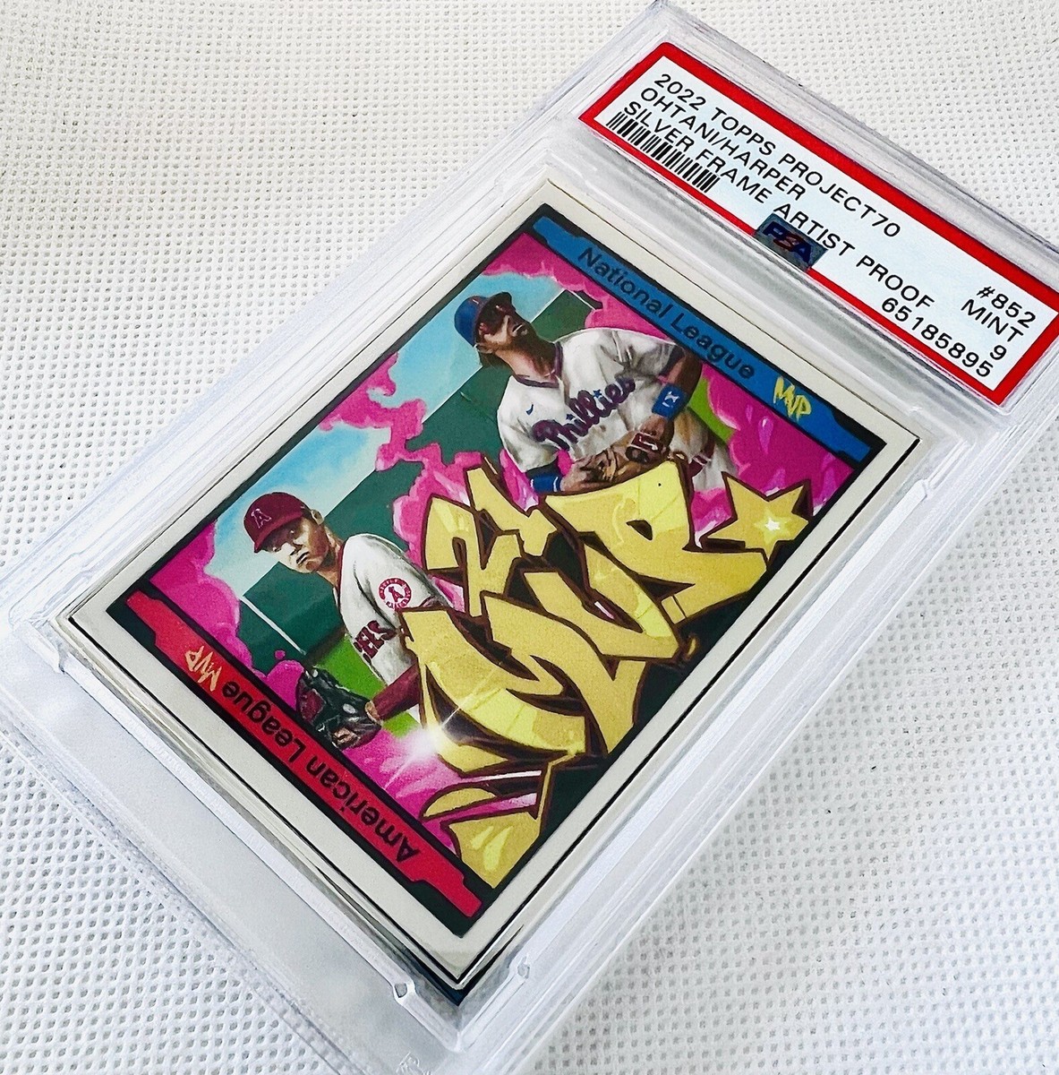 2021 Topps Project 70 Ohtani Harper MVPs DJ Skee Artist Proof #/51