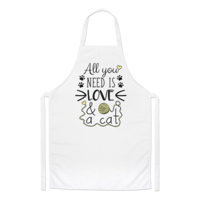 Sottobicchiere 'All You Need Is Love E Un Gatto' - 9x9 Cm - Gift Base - 5