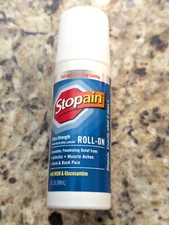 Stopain Extra Strength Pain Relieving Liquid Roll-On Muscle Aches 3 oz exp: 3/27