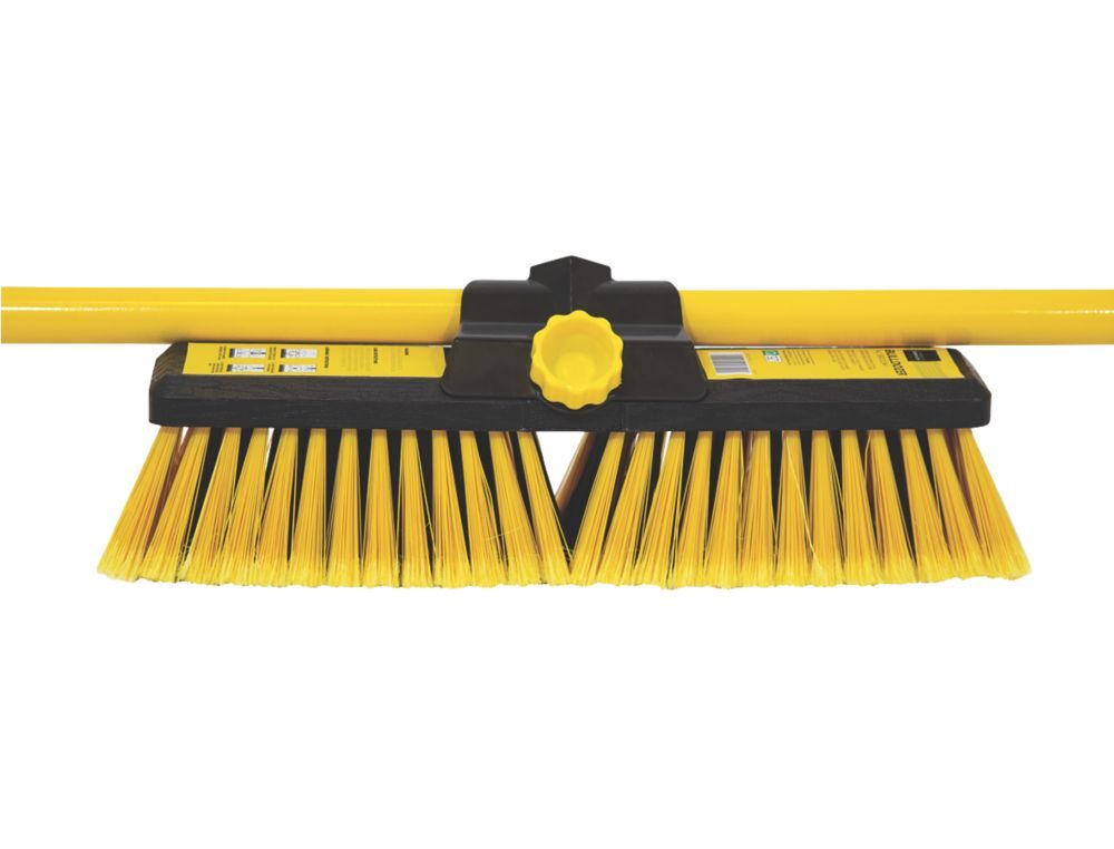 "Bentley Bulldozer Broom 14", 1.2m Metal Handle, StiffSoft Bristles, Heavy eBay
