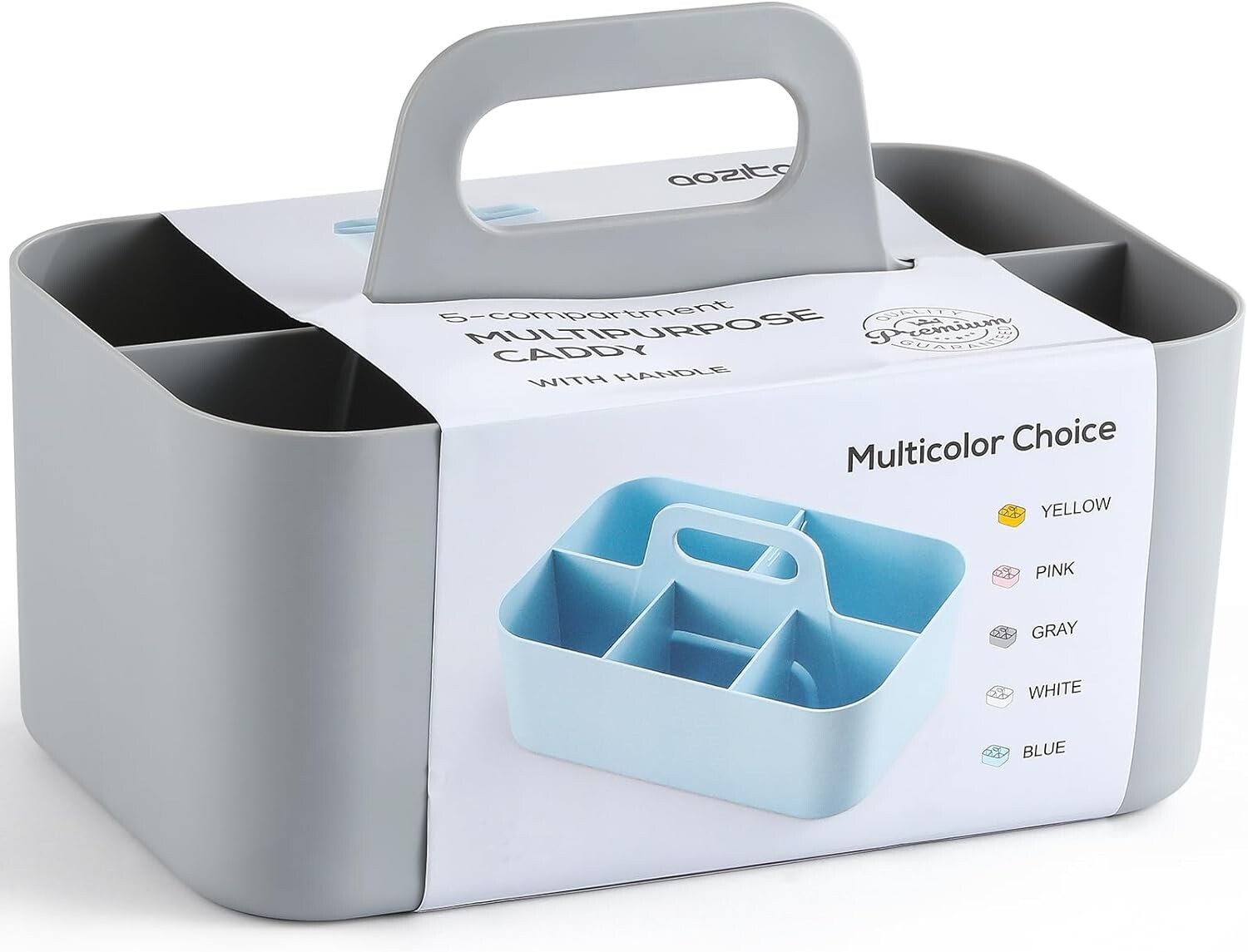 Multiuse Caddy Organizer with Handle - Stackable Plastic Tote Bin - Art Craft Su