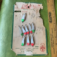 Vintage fishing Lures  Nungesser Killer Shad Spoons On Original Card Tackle Shop