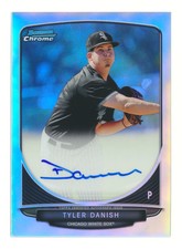 2013 BOWMAN CHROME TYLER DANISH RC REFRACTOR AUTO ROOKIE AUTOGRAPH WHITE SOX QTY