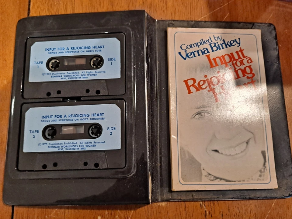 Input for a Rejoicing Heart 2 CASSETTE TAPES & SONG BOOK-Scripture & Hymns 1975 Foto 2 de 3