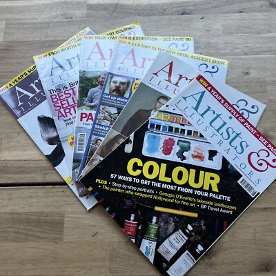 Künstler und Illustratoren Zeitschriften X 6 Originale 2013