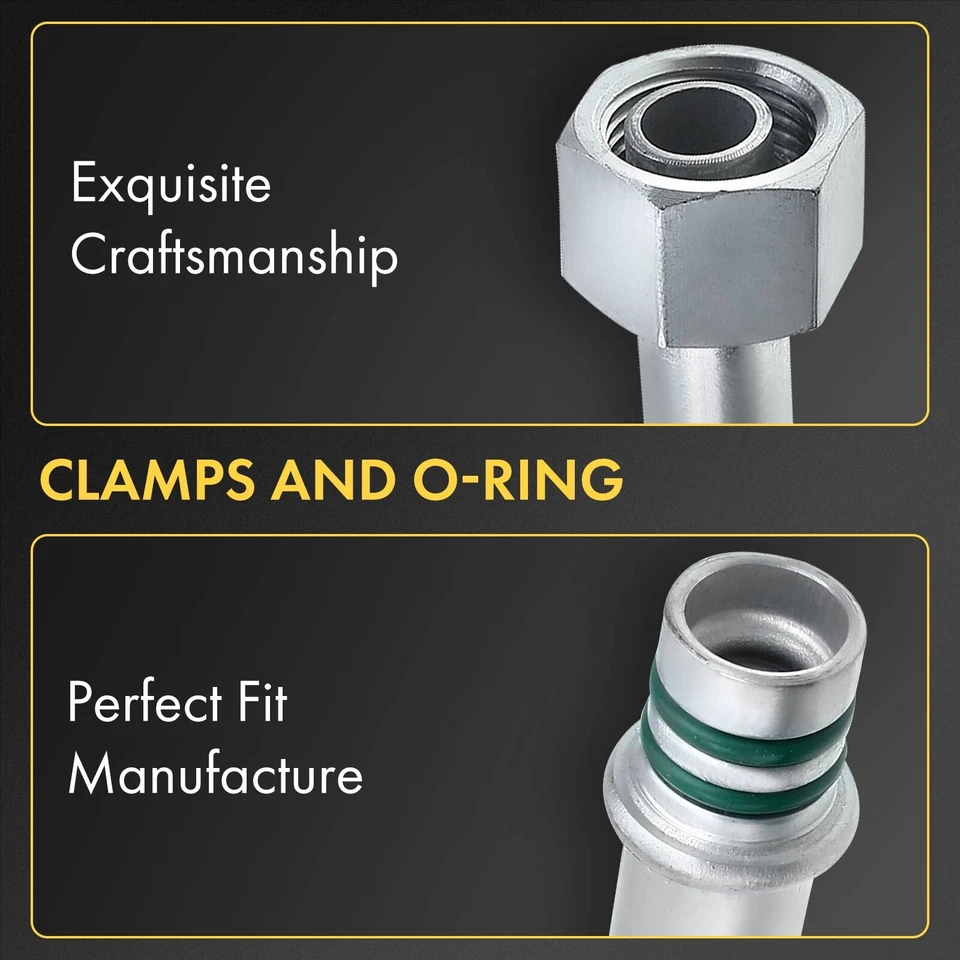 Conjunto de línea de succión y descarga 2 piezas para Honda Accord 1990 1991 1992 1993 2,2 L Foto 2 de 4