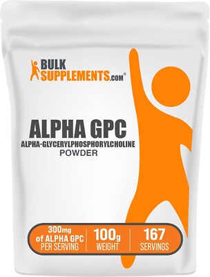 BulkSupplements Alpha GPC Powder 100g - 600mg per Serving