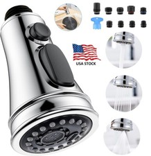 Kitchen Faucet Spray Head 3-Mode Pull Down Out Nozzle Sprayer Replacement Parts