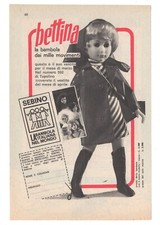 PUBBLICITÀ ADVERTISING WERBUNG ITALIAN CLIPPING 1964 SEBINO BETTINA BAMBOLA