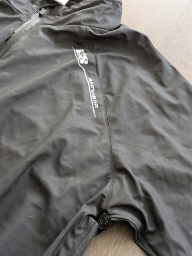 iXS Waterproof Motorcycle Rain Wear Jacket SAINT Mens 2XL Black X79303-003 - Picture 12 of 23