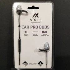 AXIL EAR PRO BUDS Hearing Protection Shooting Earbuds, Sound Control, Wired, NEW